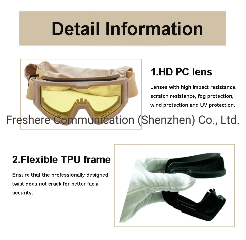 Best Selling Custom Hot Sale Good Quality Anti Fog Winter Ski Cycling Anti-UV Portable Outdoor Glasses Tactical Goggles